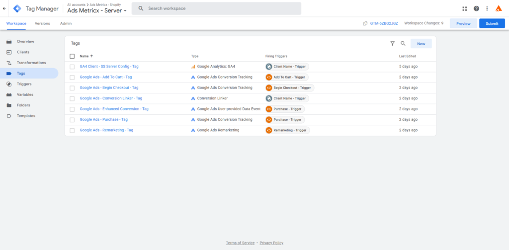Server-side Google Ads conversion tracking tags in Google Tag Manager